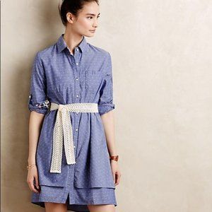 Isabella Sinclair Small Blue Speckled Tiered Dress